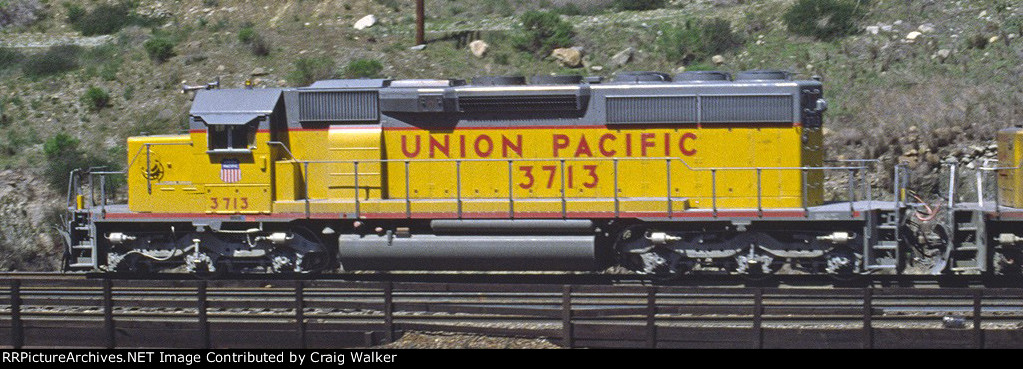 UP 3713 - Blue Cut, Cajon Pass, CA - 3/29/80